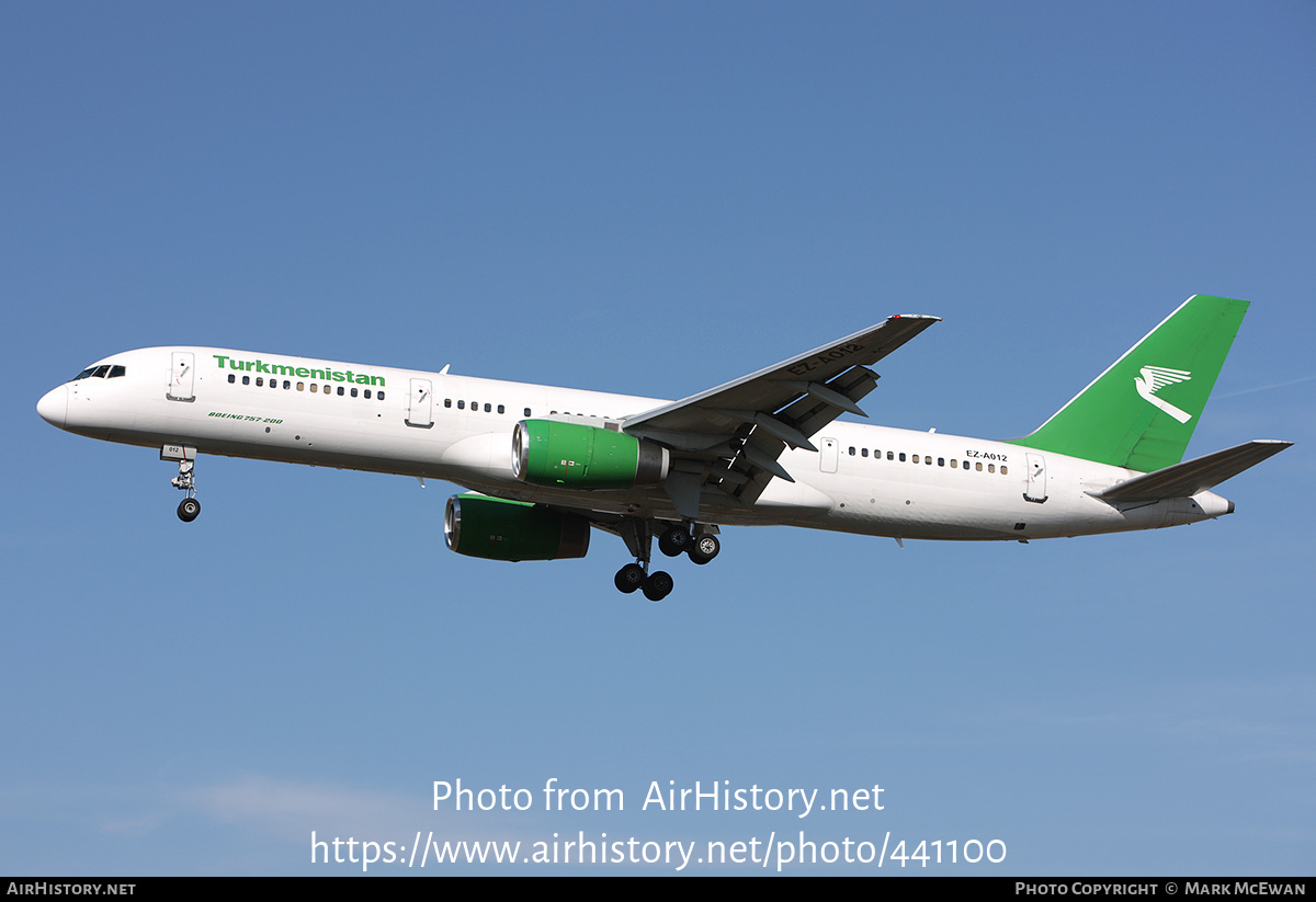 Aircraft Photo of EZ-A012 | Boeing 757-22K | Turkmenistan Airlines | AirHistory.net #441100