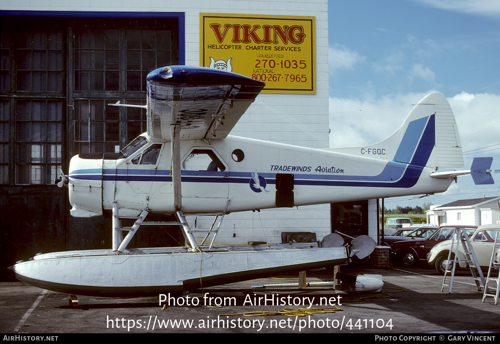 Aircraft Photo of C-FGQC | De Havilland Canada DHC-2 Beaver Mk1 | Tradewinds Aviation | AirHistory.net #441104