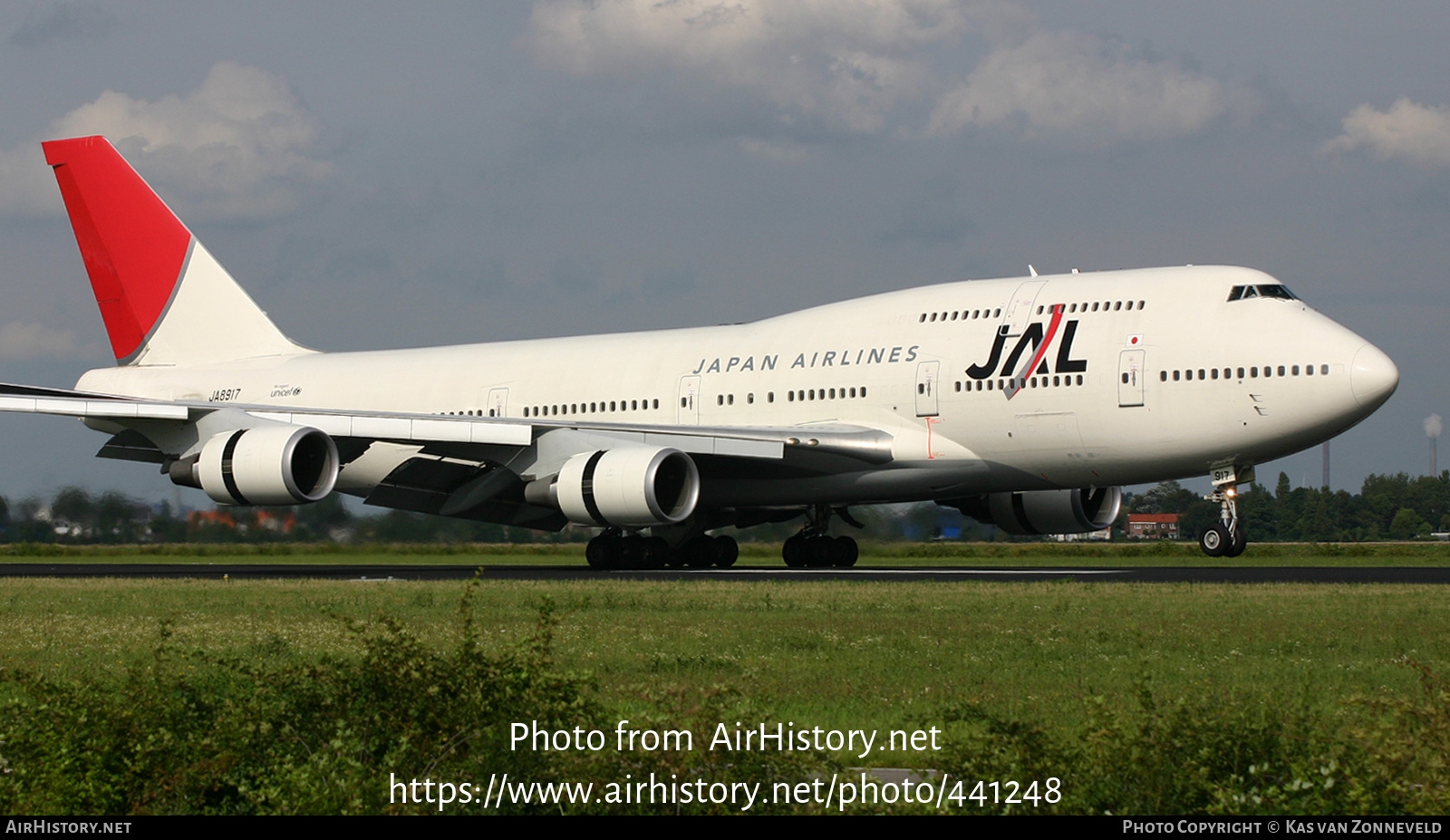 Aircraft Photo of JA8917 | Boeing 747-446 | Japan Airlines - JAL | AirHistory.net #441248