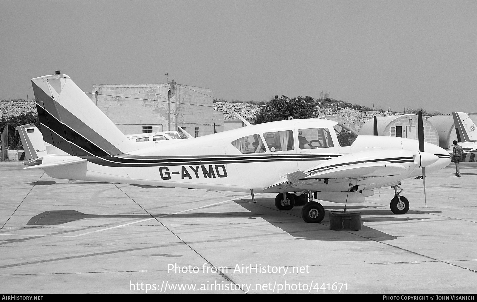 Aircraft Photo of G-AYMO | Piper PA-23-250 Turbo Aztec C | AirHistory.net #441671