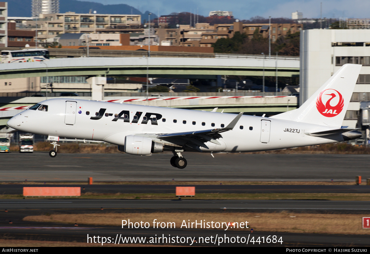 Aircraft Photo of JA227J | Embraer 170STD (ERJ-170-100STD) | J-Air | AirHistory.net #441684