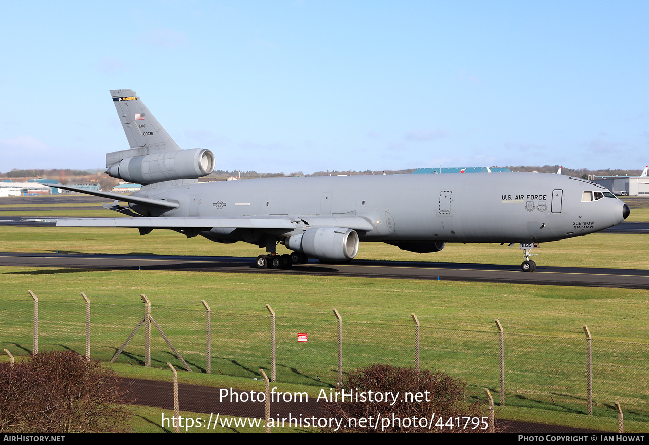 Aircraft Photo of 86-0035 / 60035 | McDonnell Douglas KC-10A Extender (DC-10-30CF) | USA - Air Force | AirHistory.net #441795