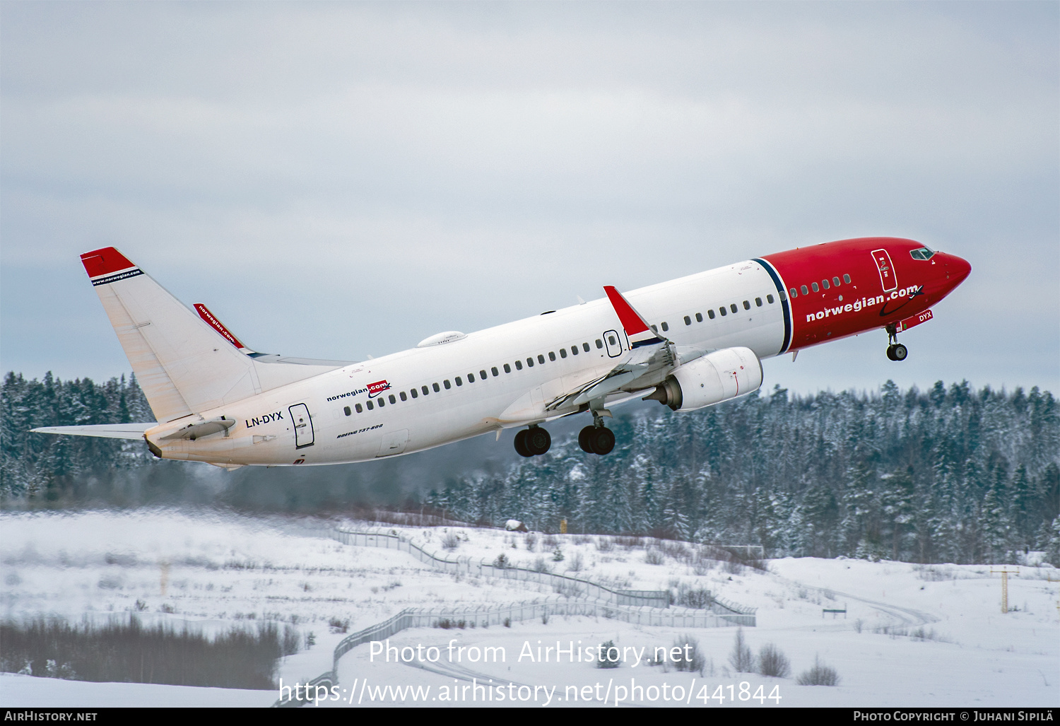 Aircraft Photo of LN-DYX | Boeing 737-8JP | Norwegian | AirHistory.net #441844