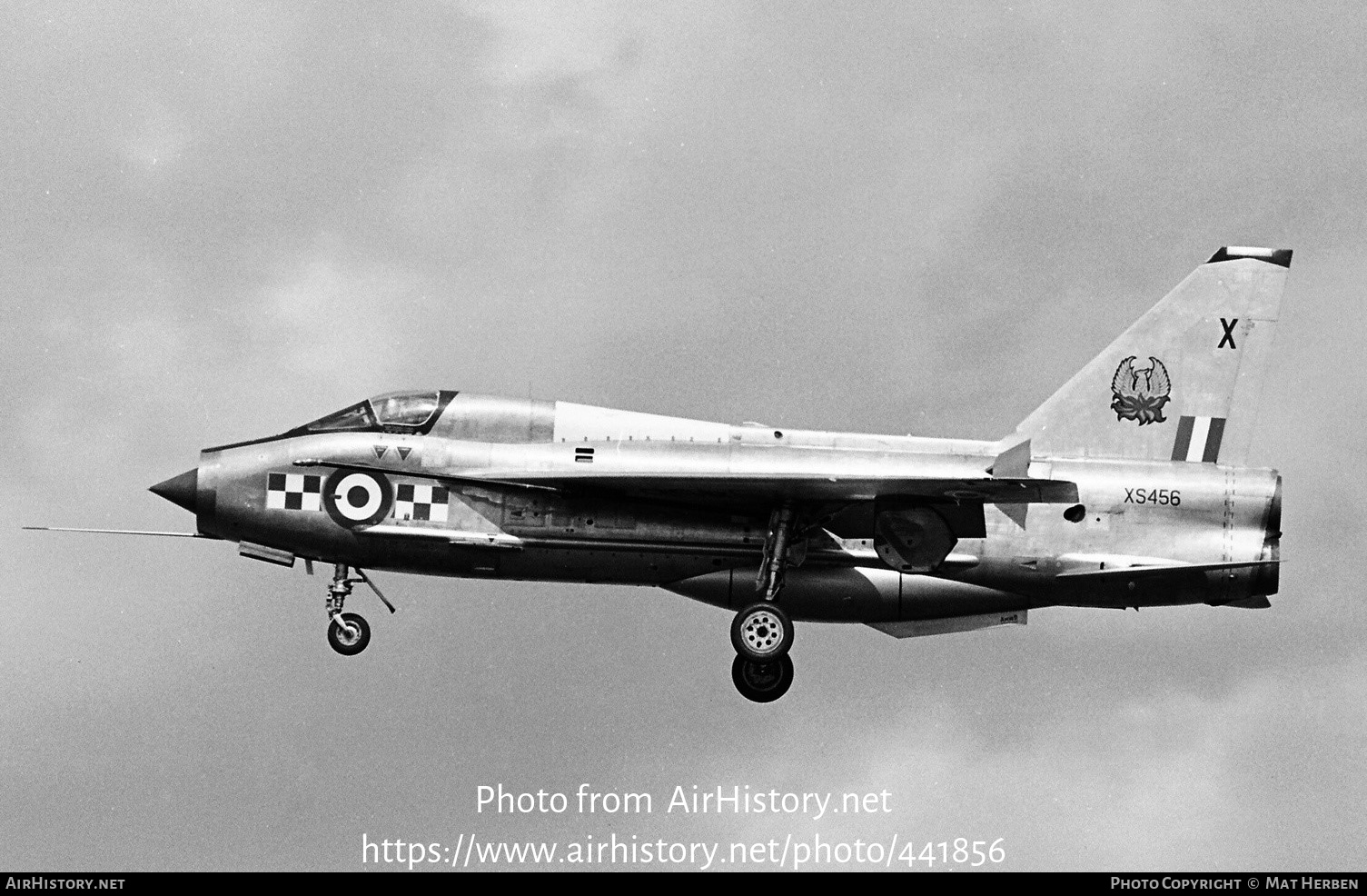 Aircraft Photo of XS456 | English Electric Lightning T5 | UK - Air Force | AirHistory.net #441856