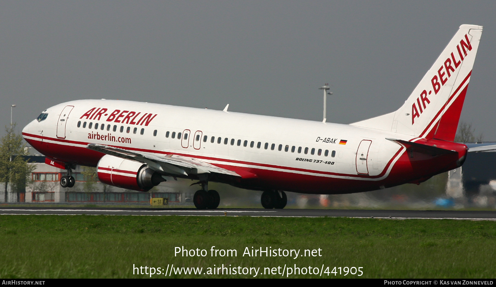 Aircraft Photo of D-ABAK | Boeing 737-46J | Air Berlin | AirHistory.net #441905