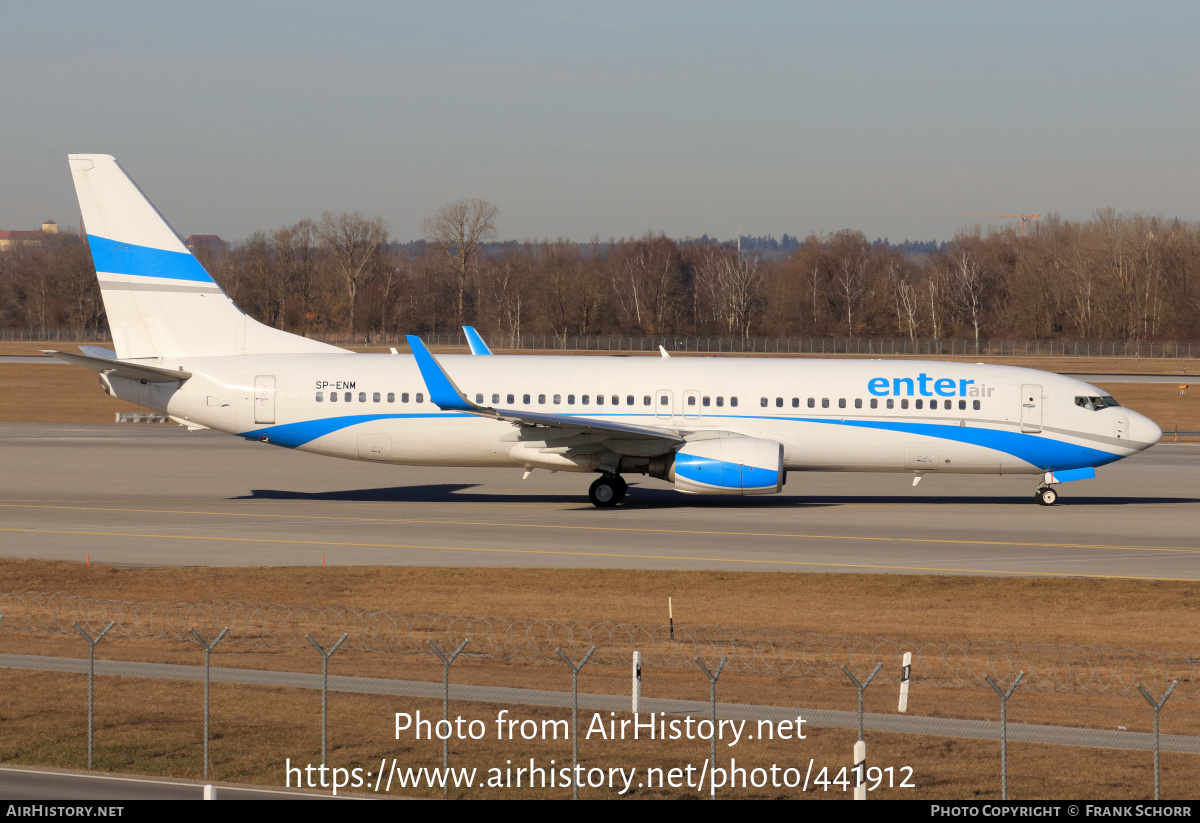 Aircraft Photo of SP-ENM | Boeing 737-8CX | Enter Air | AirHistory.net #441912