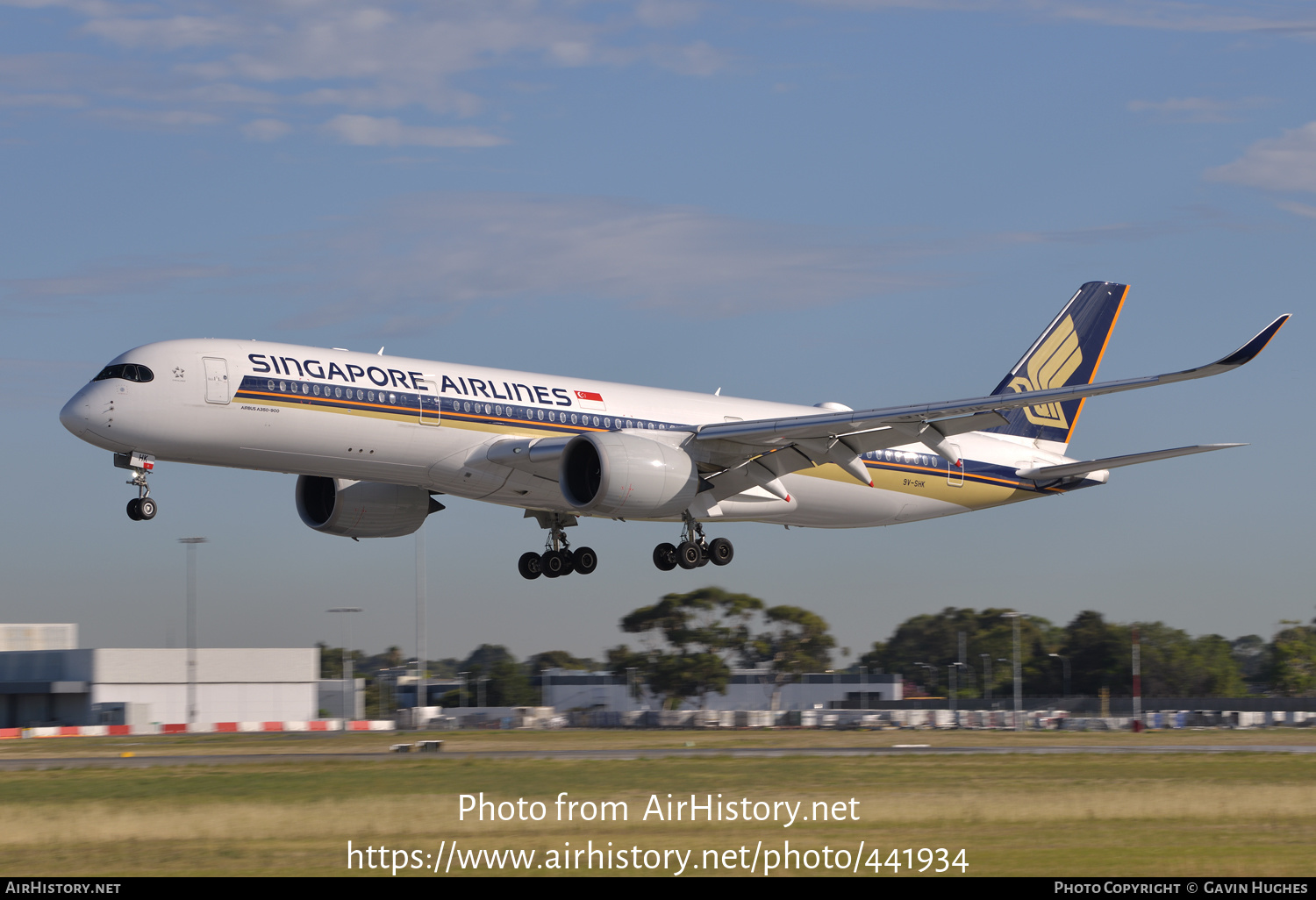 Aircraft Photo of 9V-SHK | Airbus A350-941 | Singapore Airlines | AirHistory.net #441934