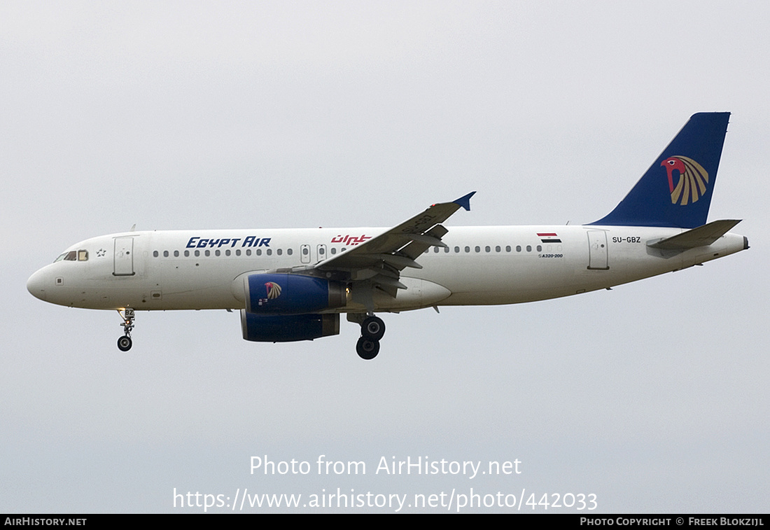 Aircraft Photo of SU-GBZ | Airbus A320-232 | EgyptAir | AirHistory.net #442033