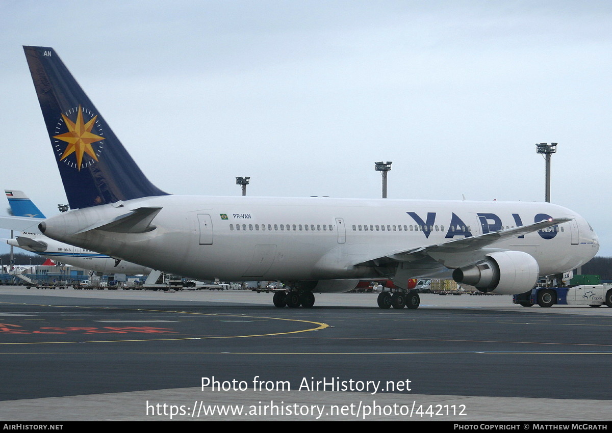 Aircraft Photo of PR-VAN | Boeing 767-328/ER | Varig | AirHistory.net #442112