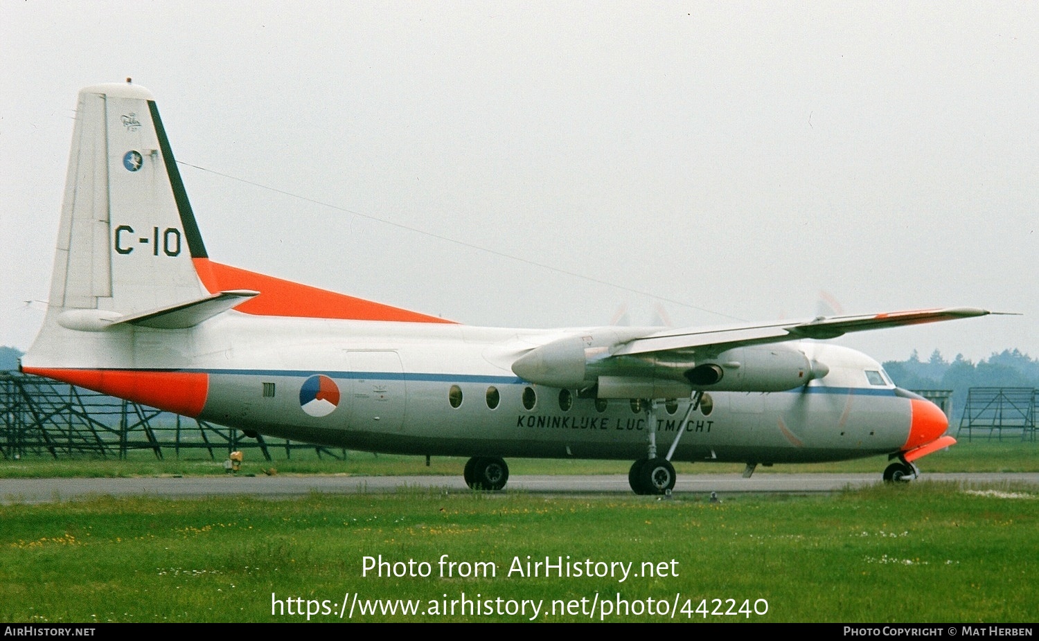 Aircraft Photo of C-10 | Fokker F27-300M Troopship | Netherlands - Air Force | AirHistory.net #442240