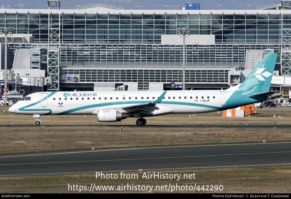 Aircraft Photo of I-ADJR | Embraer 195LR (ERJ-190-200LR) | Air Dolomiti | AirHistory.net #442290