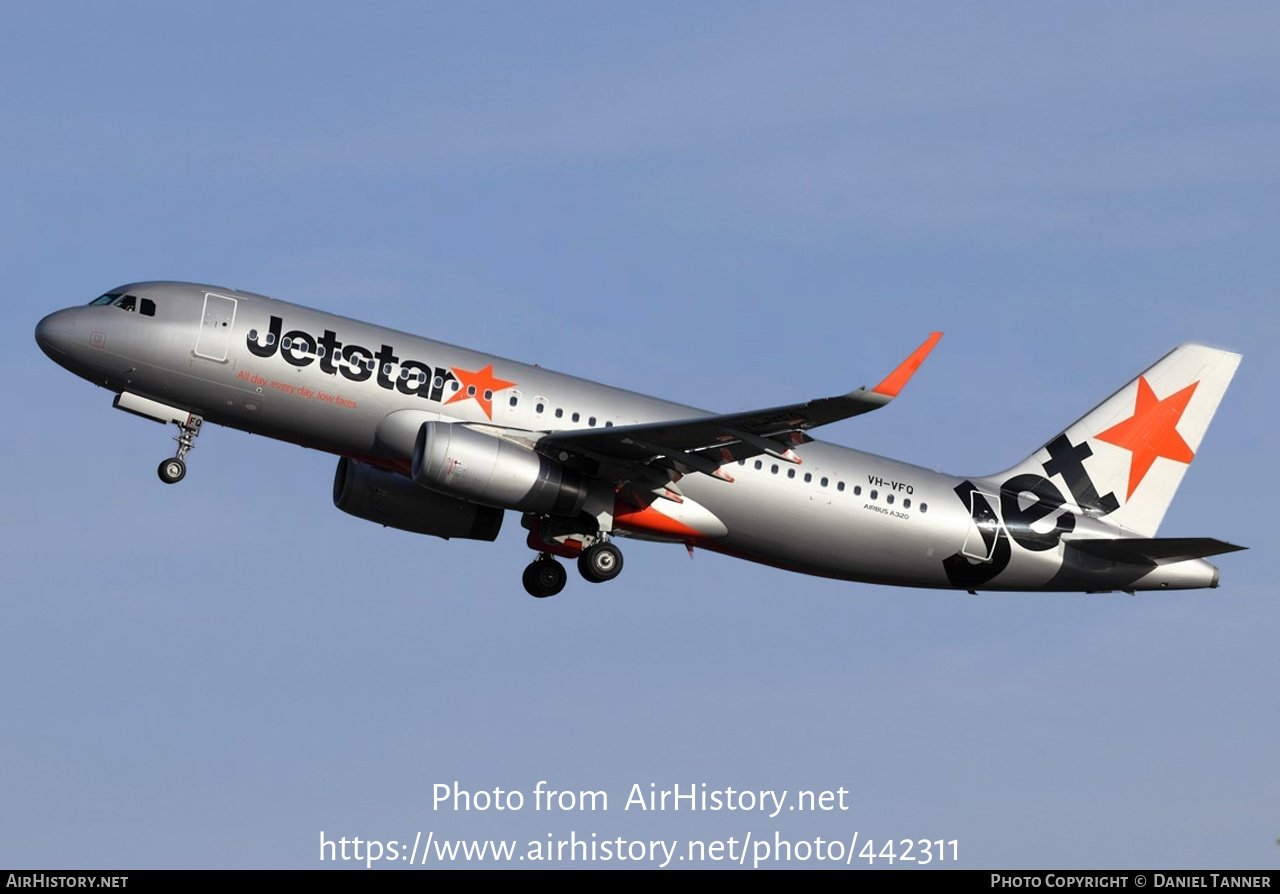 Aircraft Photo of VH-VFQ | Airbus A320-232 | Jetstar Airways | AirHistory.net #442311