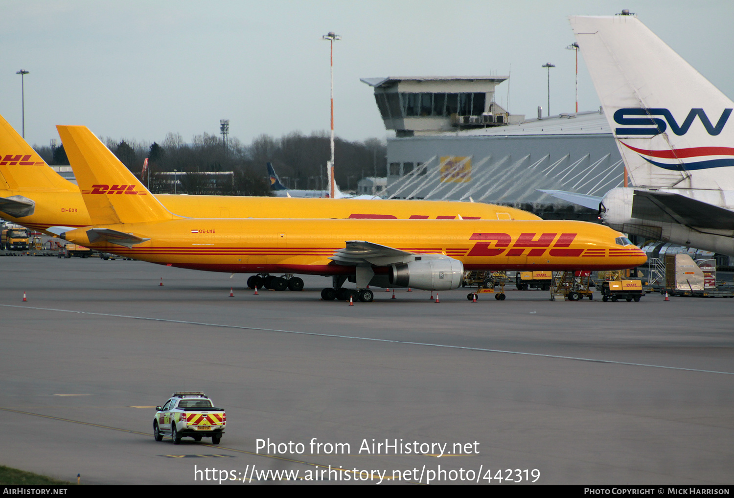 Aircraft Photo of OE-LNE | Boeing 757-23N(PCF) | DHL International | AirHistory.net #442319