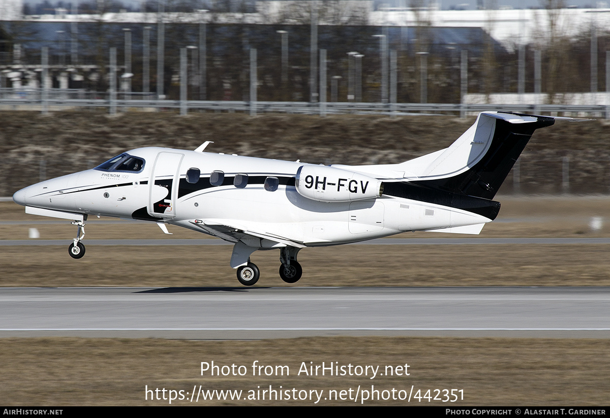 Aircraft Photo of 9H-FGV | Embraer EMB-500 Phenom 100 | AirHistory.net #442351