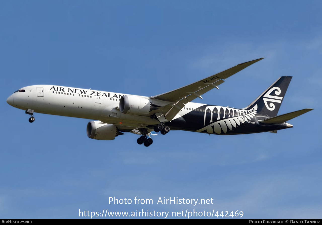 Aircraft Photo of ZK-NZC | Boeing 787-9 Dreamliner | Air New Zealand | AirHistory.net #442469