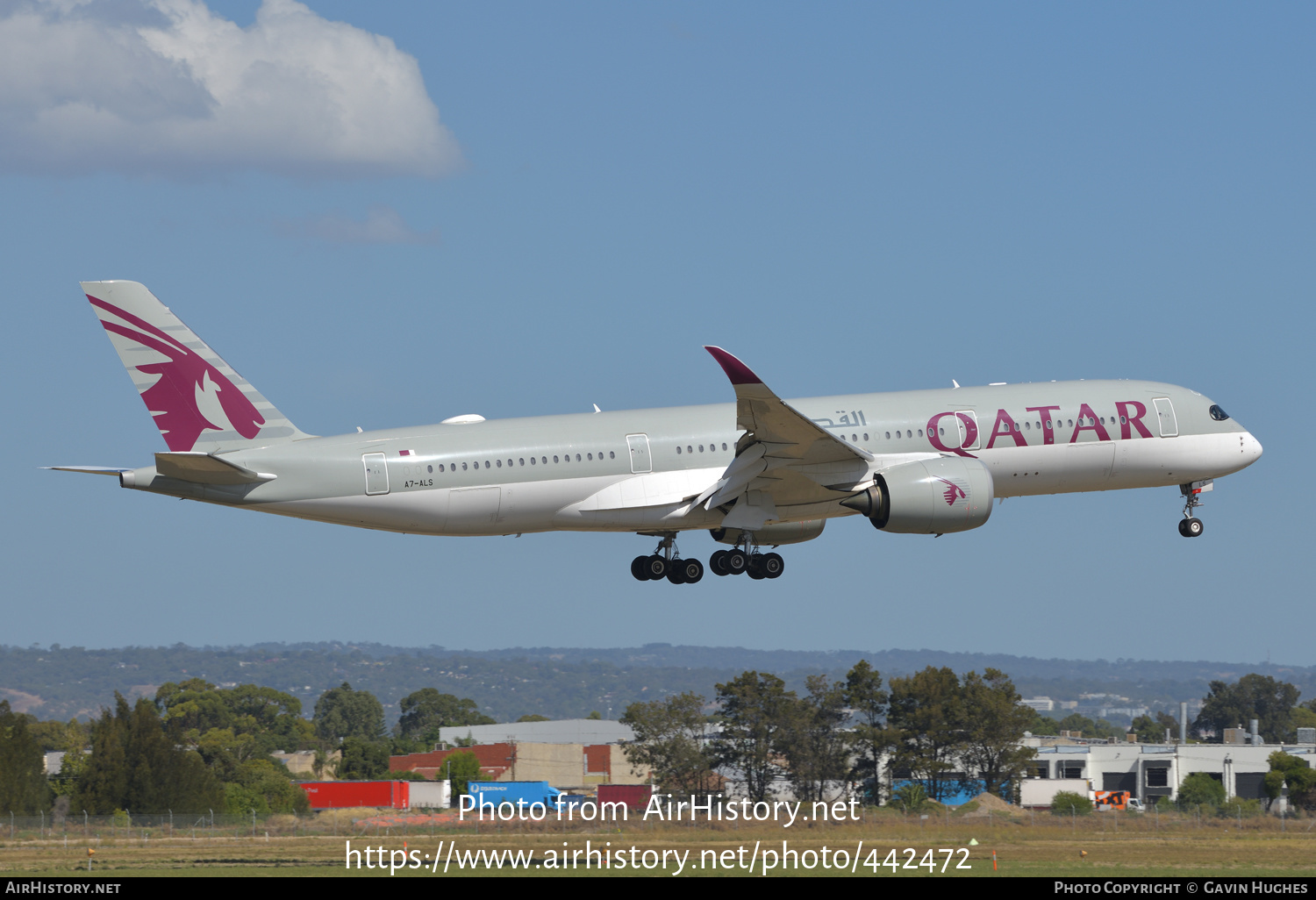 Aircraft Photo of A7-ALS | Airbus A350-941 | Qatar Airways | AirHistory.net #442472