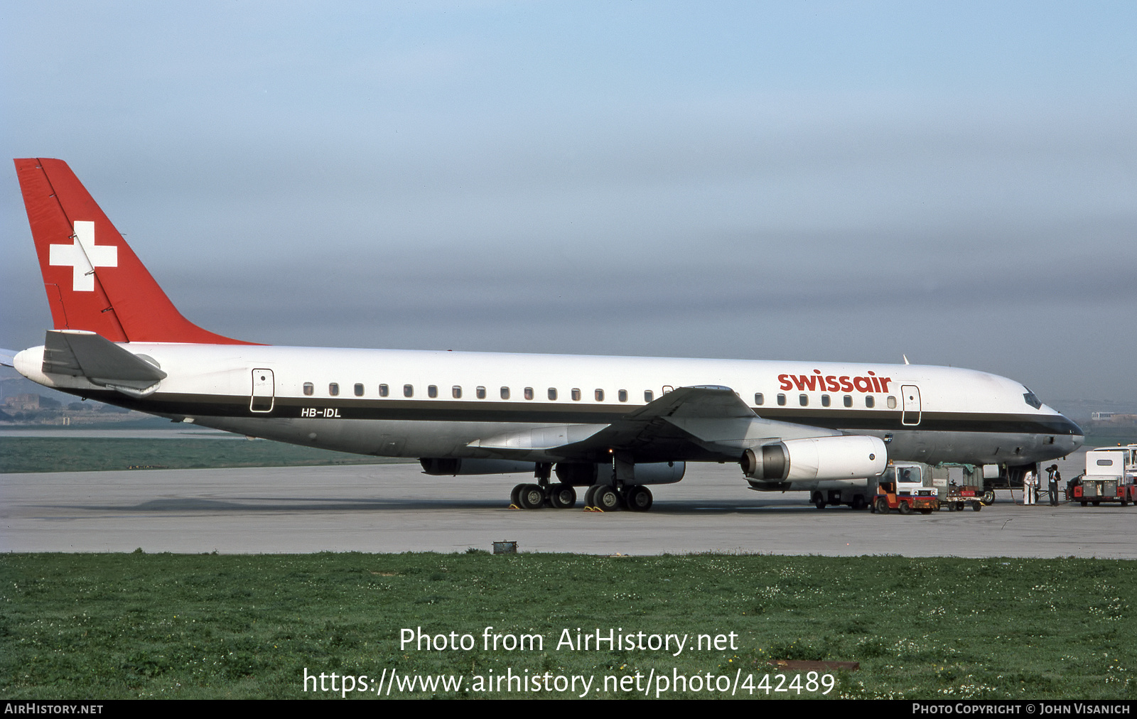 Aircraft Photo of HB-IDL | McDonnell Douglas DC-8-62 | Swissair | AirHistory.net #442489