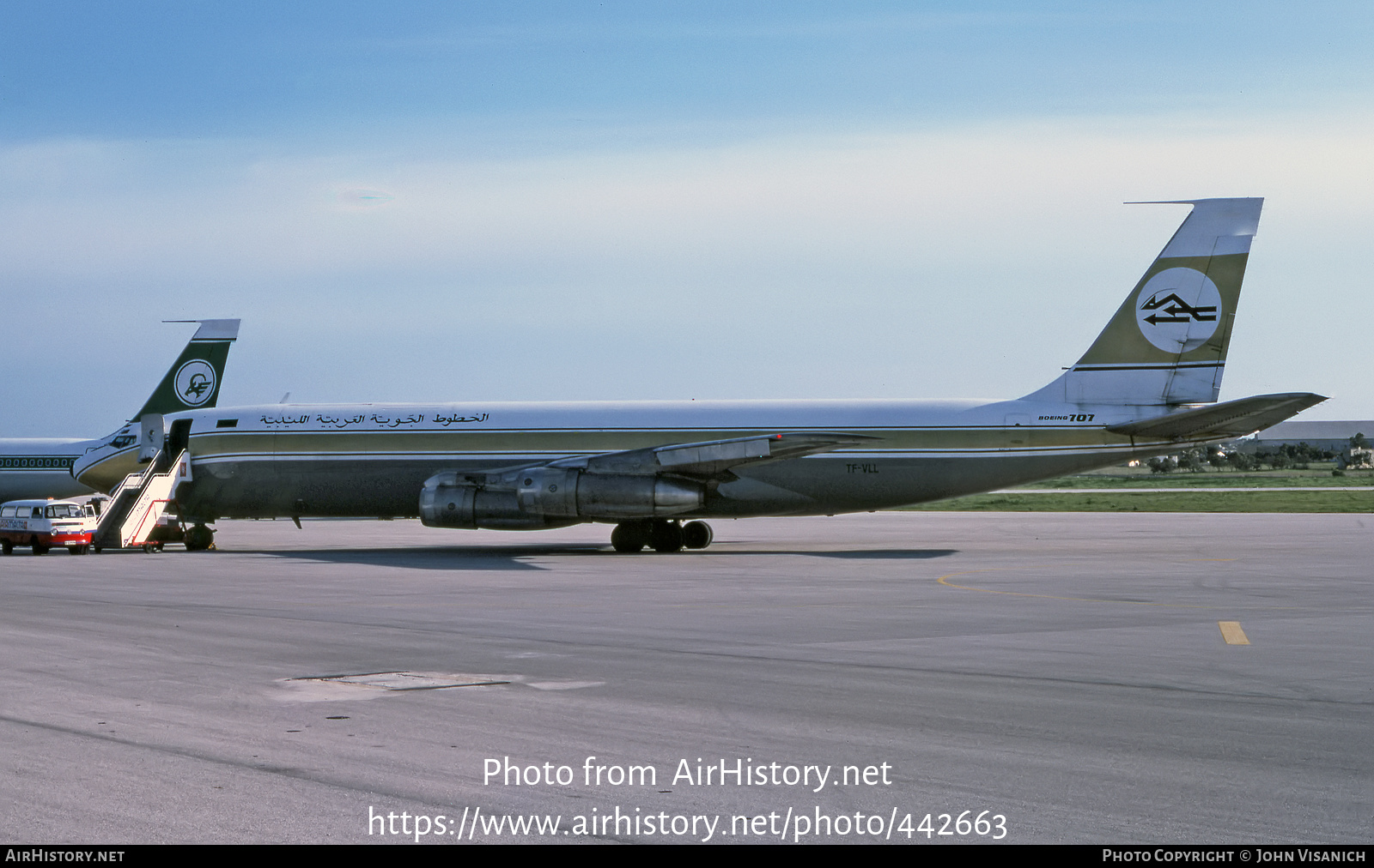 Aircraft Photo of TF-VLL | Boeing 707-321C | Libyan Arab Airlines | AirHistory.net #442663