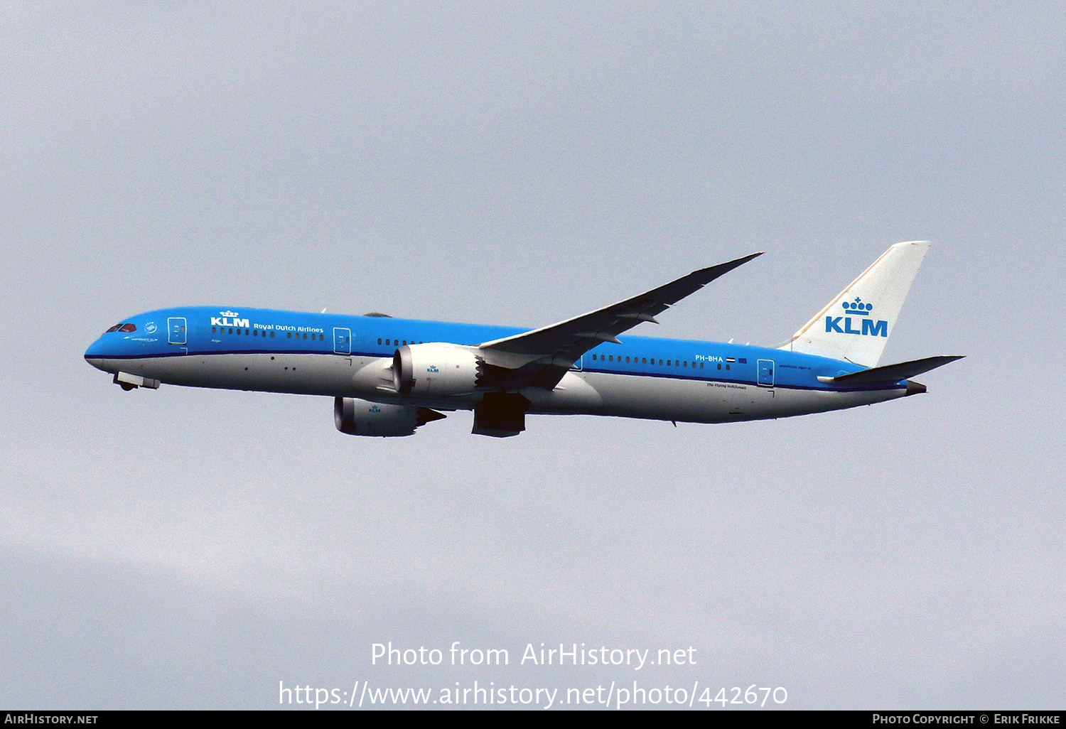 Aircraft Photo of PH-BHA | Boeing 787-9 Dreamliner | KLM - Royal Dutch Airlines | AirHistory.net #442670