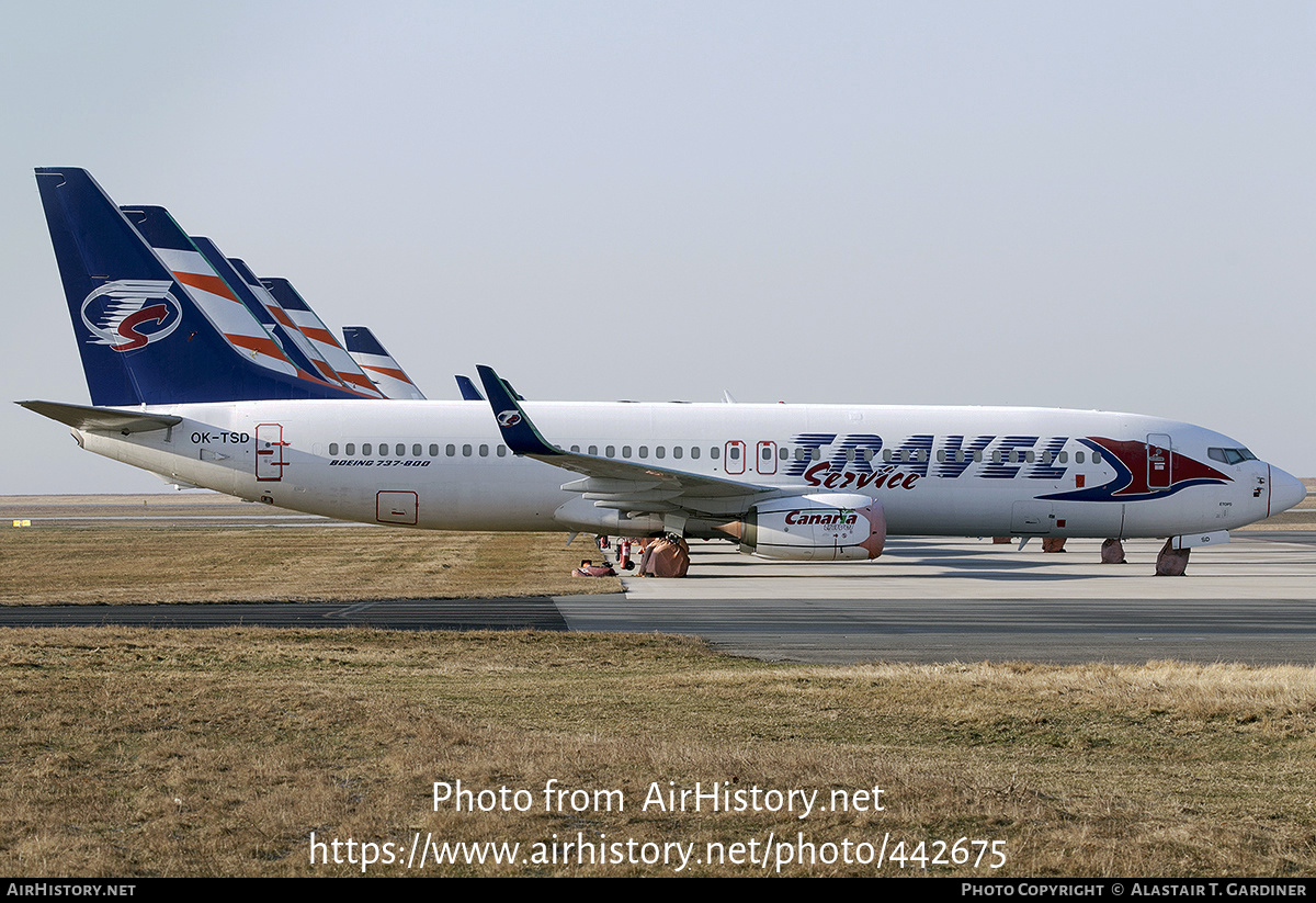 Aircraft Photo of OK-TSD | Boeing 737-8Q8 | Travel Service | AirHistory.net #442675