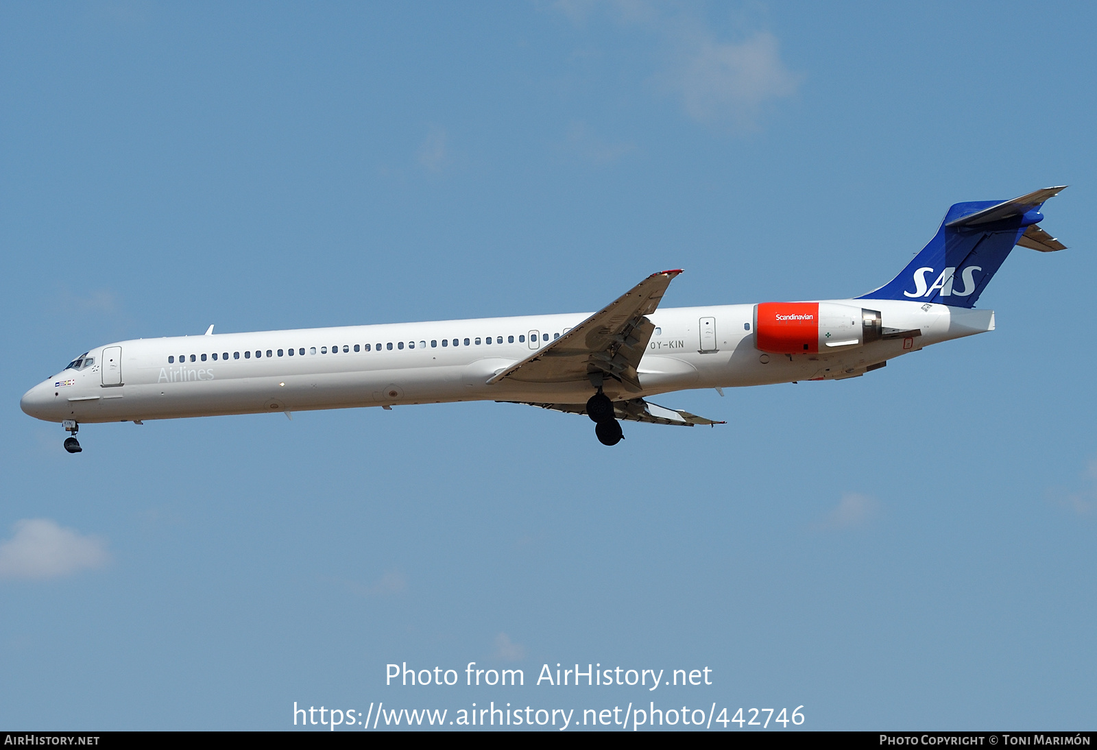 Aircraft Photo of OY-KIN | McDonnell Douglas MD-90-30 | Scandinavian Airlines - SAS | AirHistory.net #442746