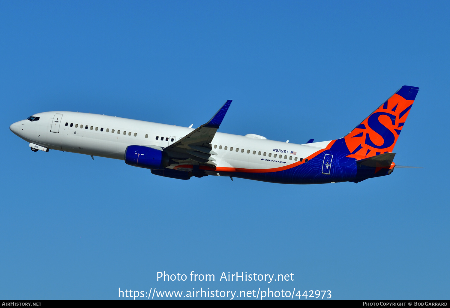 Aircraft Photo of N839SY | Boeing 737-800 | Sun Country Airlines | AirHistory.net #442973