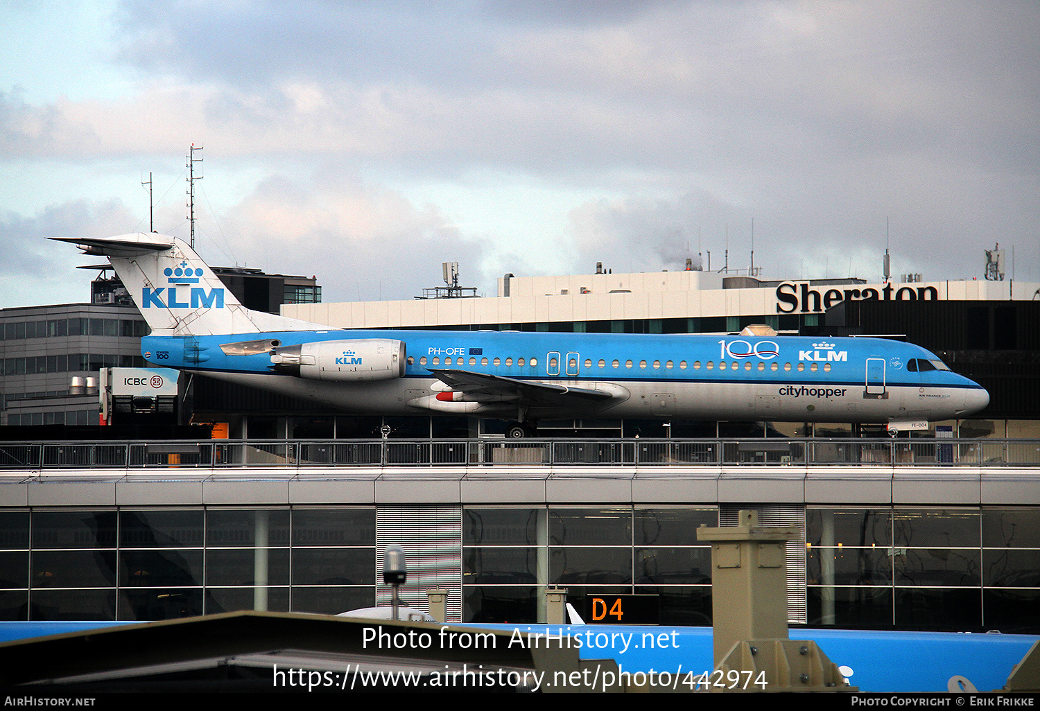 Aircraft Photo of PH-OFE | Fokker 100 (F28-0100) | KLM Cityhopper | AirHistory.net #442974