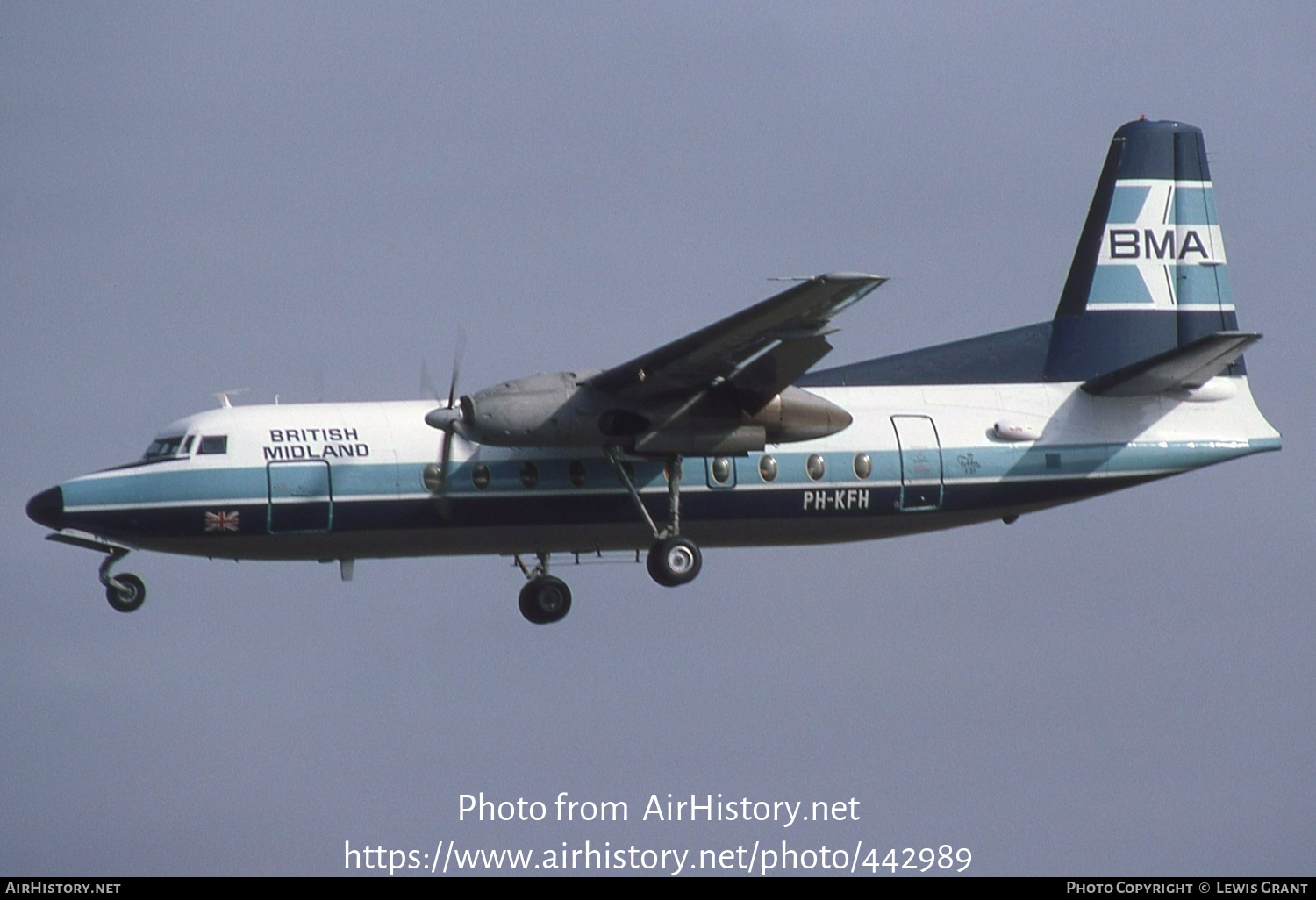 Aircraft Photo of PH-KFH | Fokker F27-200 Friendship | British Midland Airways - BMA | AirHistory.net #442989