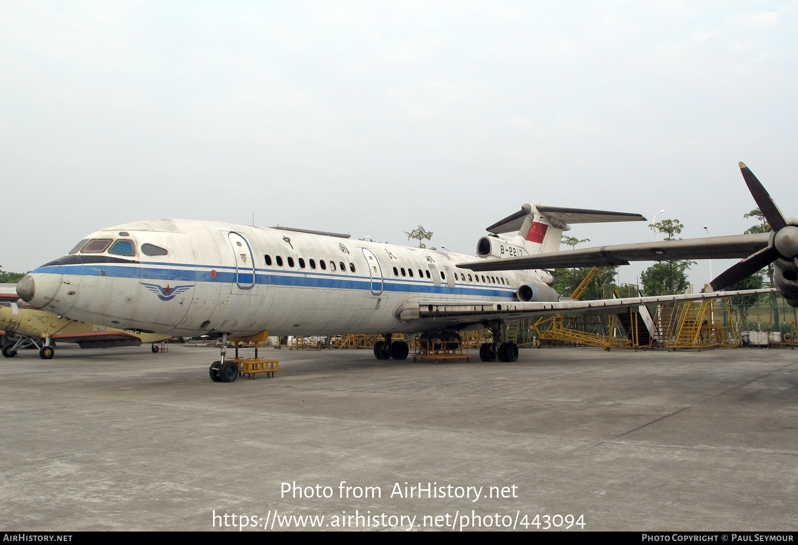 Aircraft Photo of B-2217 | Hawker Siddeley HS-121 Trident 2E | CAAC - Civil Aviation Administration of China | AirHistory.net #443094