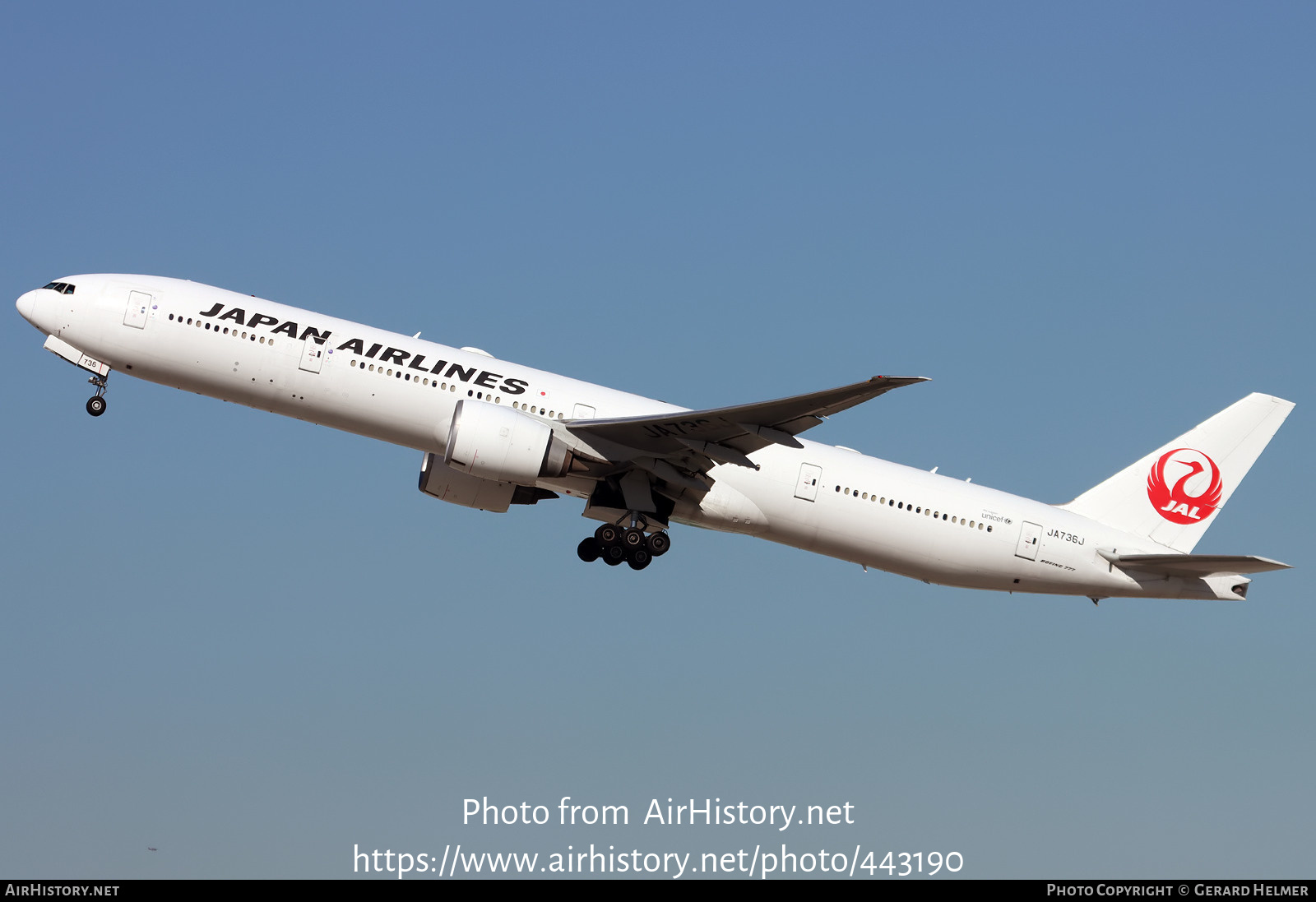 Aircraft Photo of JA736J | Boeing 777-346/ER | Japan Airlines - JAL | AirHistory.net #443190