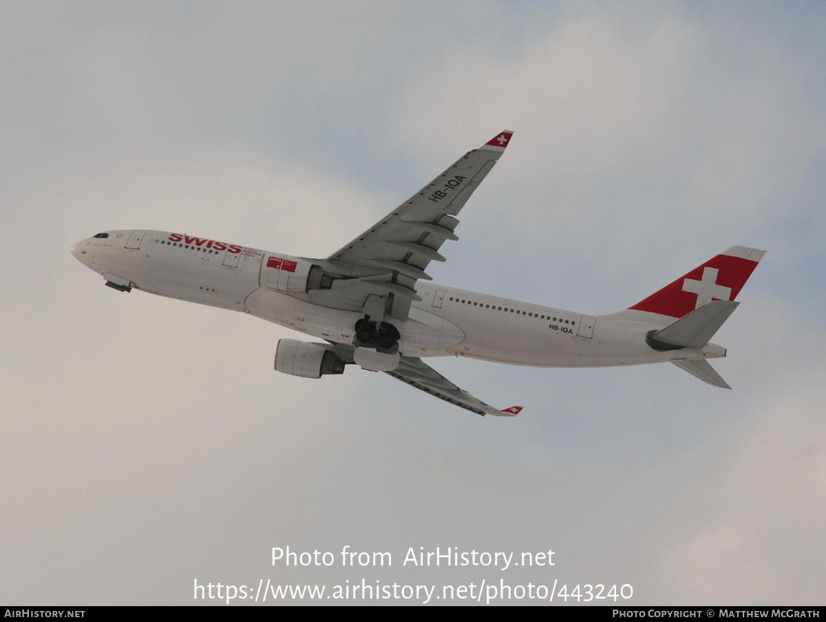 Aircraft Photo of HB-IQA | Airbus A330-223 | Swiss International Air Lines | AirHistory.net #443240