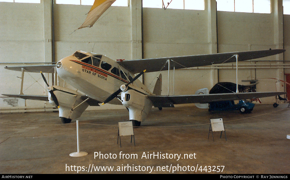 Aircraft Photo of G-ALXT | De Havilland D.H. 89A Dragon Rapide | Railway Air Services | AirHistory.net #443257