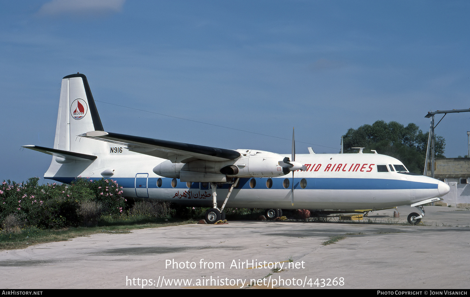 Aircraft Photo of N916 | Fairchild F-27J | Pyramid Airlines | AirHistory.net #443268