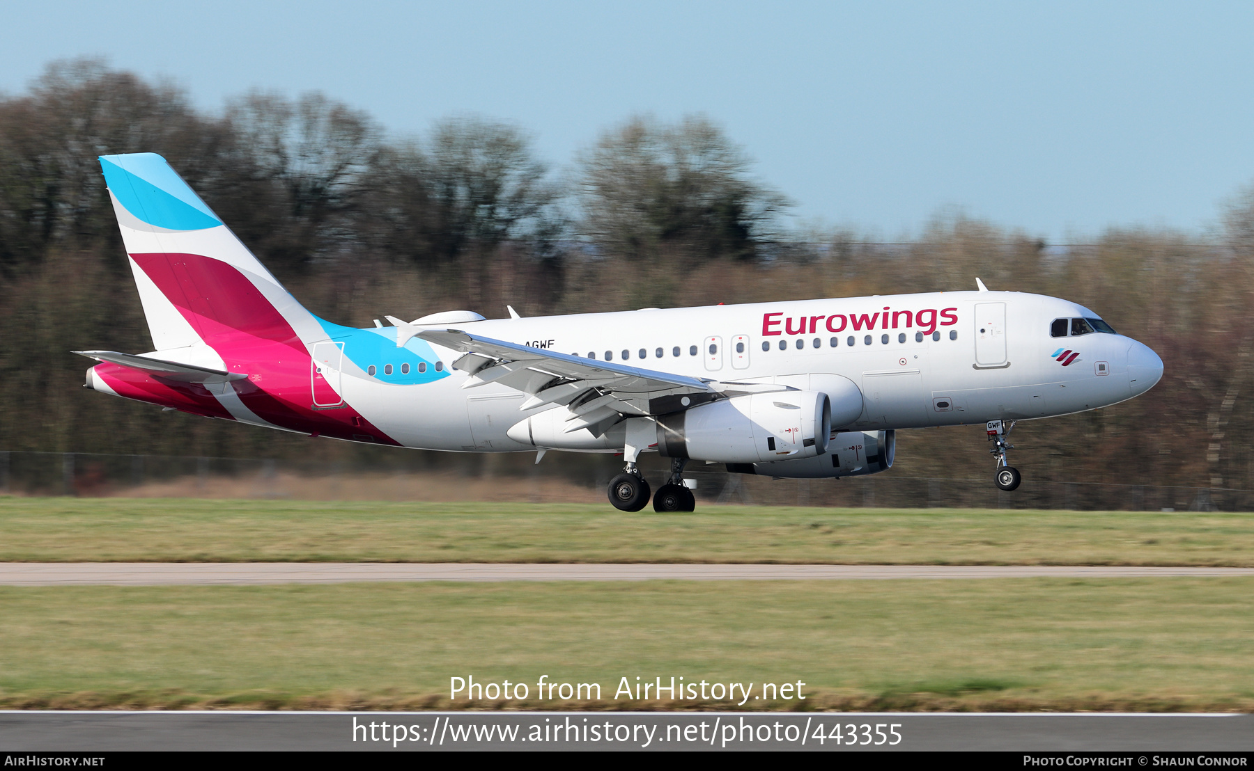 Aircraft Photo of D-AGWF | Airbus A319-132 | Eurowings | AirHistory.net #443355