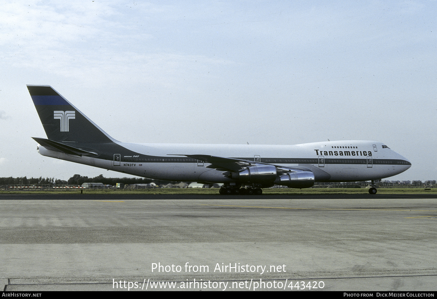 Aircraft Photo of N743TV | Boeing 747-271C/SCD | Transamerica Airlines | AirHistory.net #443420