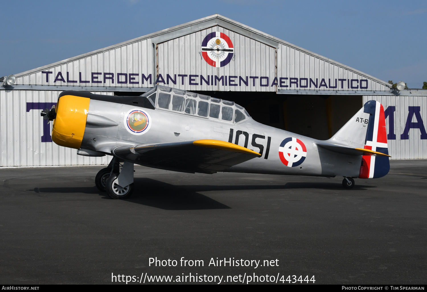 Aircraft Photo of 1051 | North American AT-6D Texan | Dominican Republic - Air Force | AirHistory.net #443444