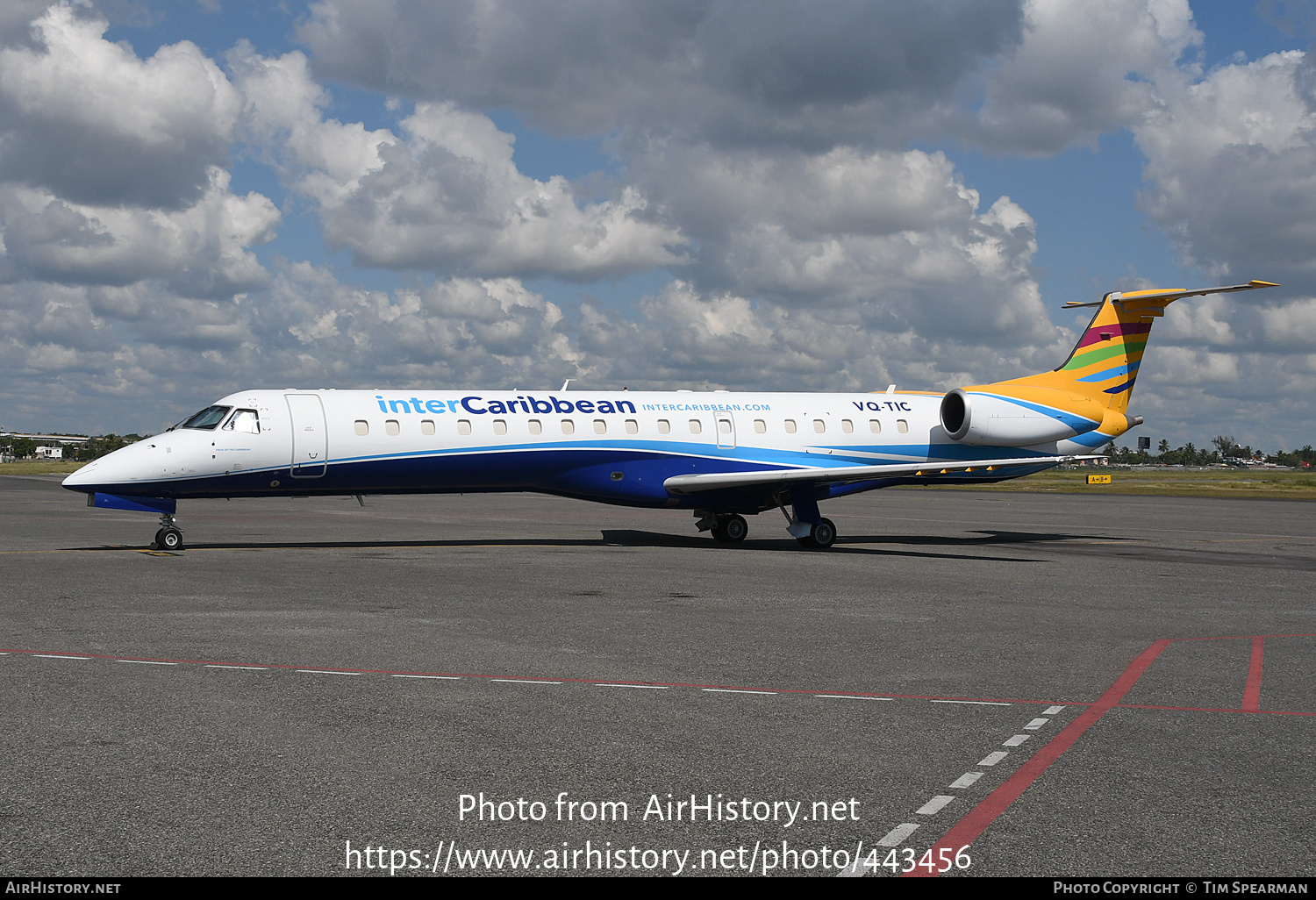 Aircraft Photo of VQ-TIC | Embraer ERJ-145LI (EMB-145LI) | InterCaribbean Airways | AirHistory.net #443456