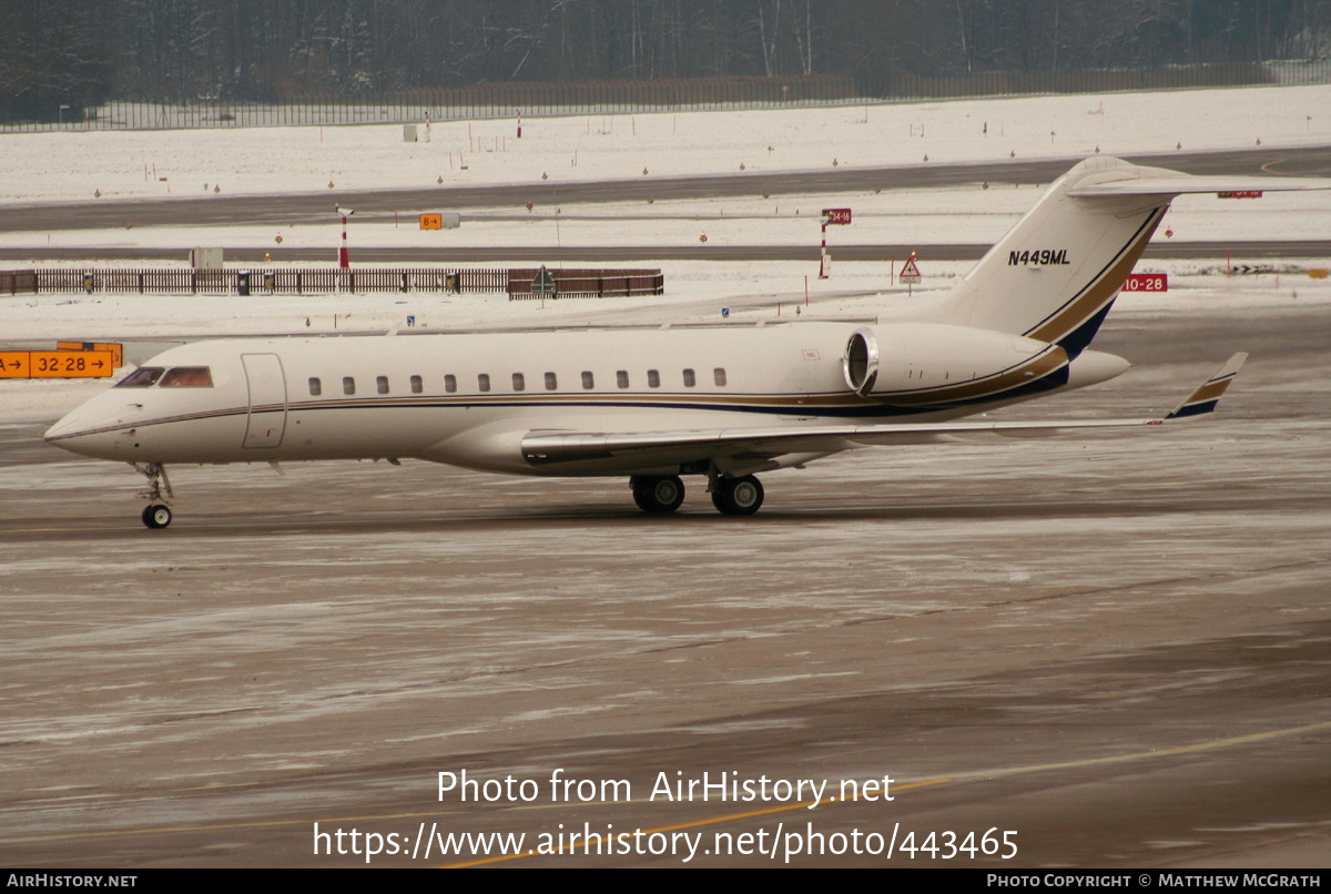 Aircraft Photo of N449ML | Bombardier Global Express (BD-700-1A10) | AirHistory.net #443465