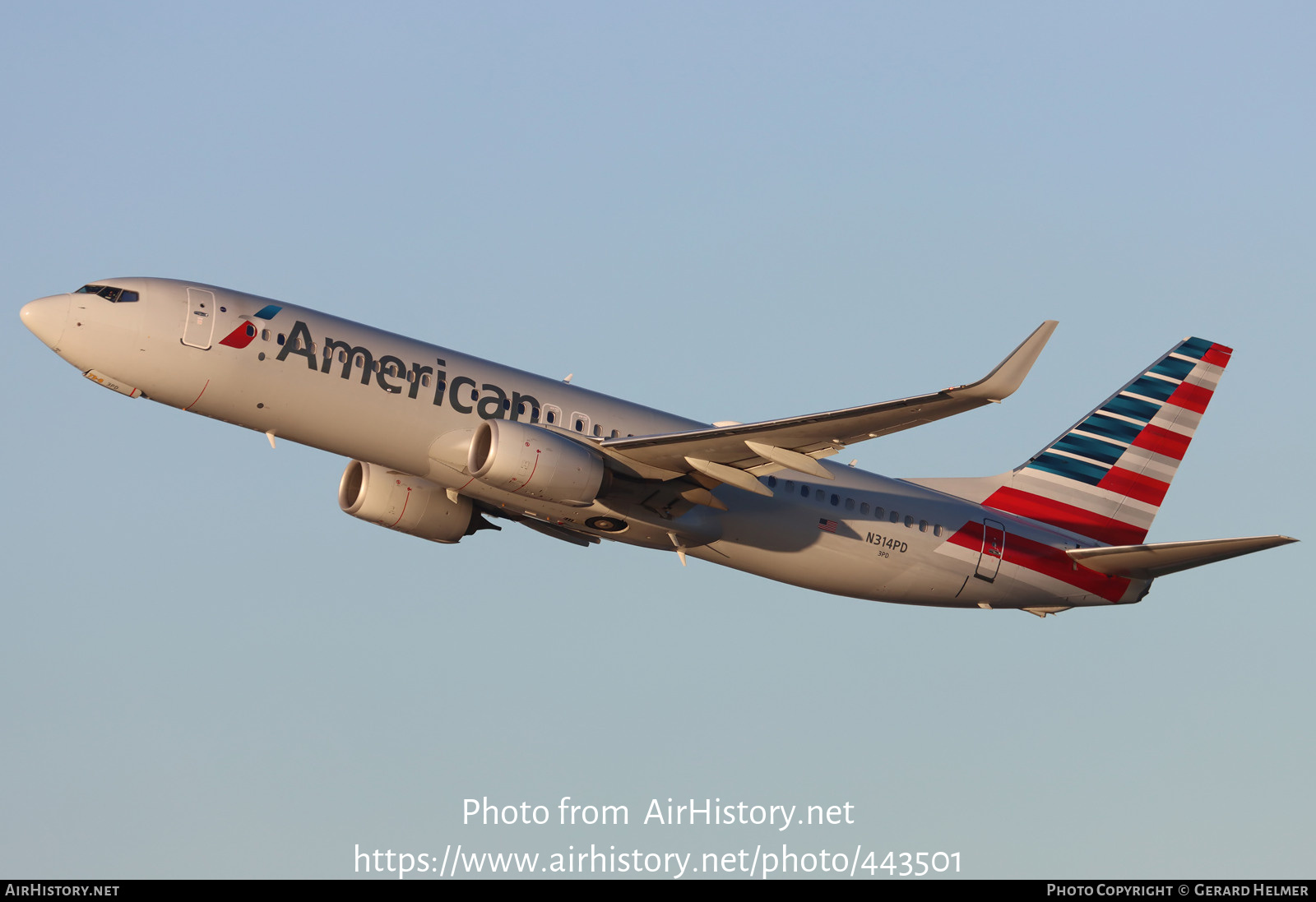 Aircraft Photo of N314PD | Boeing 737-800 | American Airlines | AirHistory.net #443501