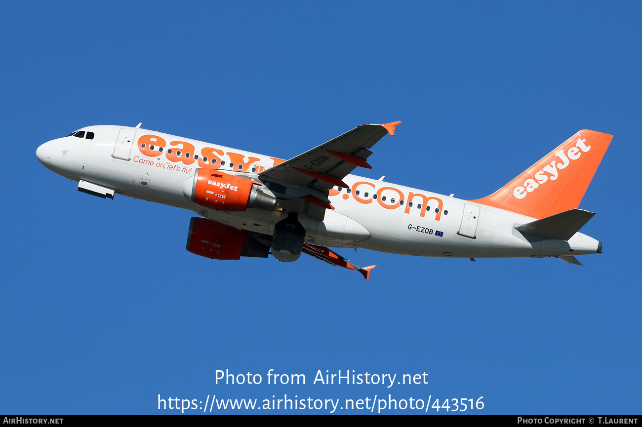 Aircraft Photo of G-EZDB | Airbus A319-111 | EasyJet | AirHistory.net #443516