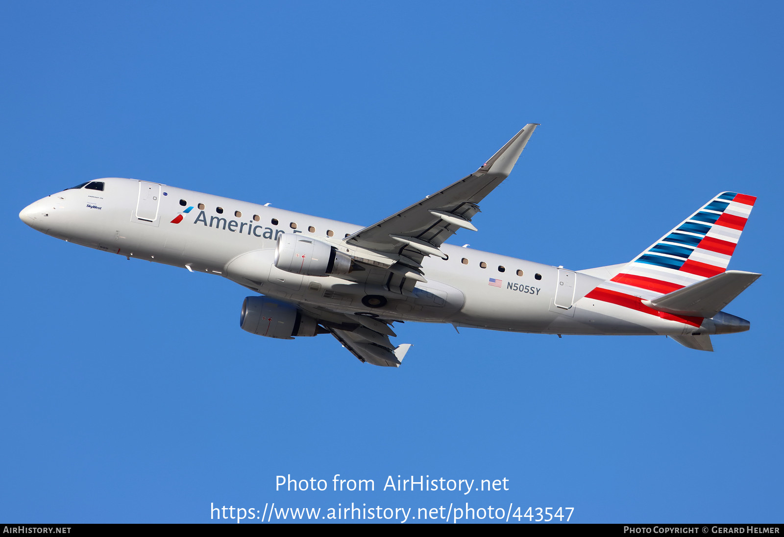 Aircraft Photo of N505SY | Embraer 175LR (ERJ-170-200LR) | American Eagle | AirHistory.net #443547