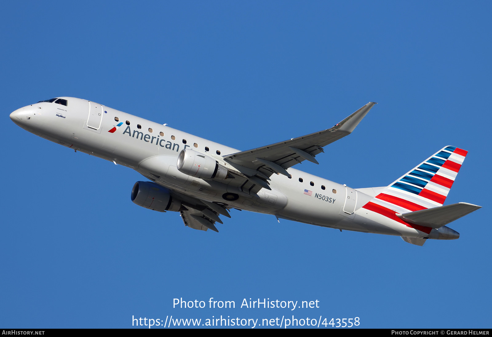 Aircraft Photo of N503SY | Embraer 175LR (ERJ-170-200LR) | American Eagle | AirHistory.net #443558