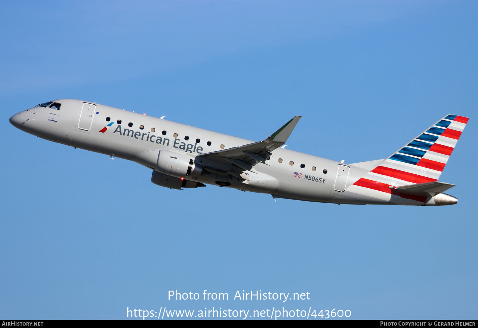 Aircraft Photo of N506SY | Embraer 175LR (ERJ-170-200LR) | American Eagle | AirHistory.net #443600