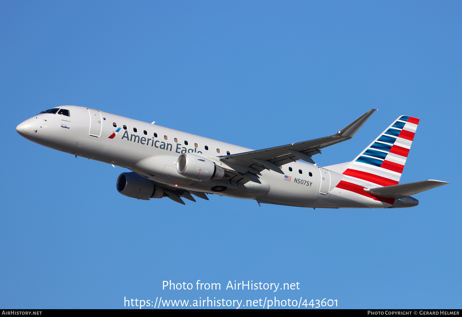 Aircraft Photo of N507SY | Embraer 175LR (ERJ-170-200LR) | American Eagle | AirHistory.net #443601