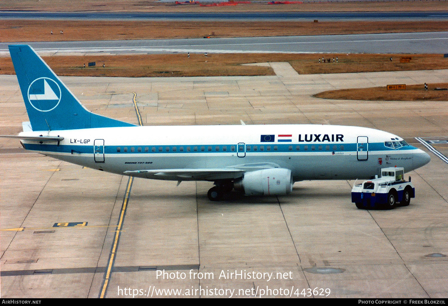 Aircraft Photo of LX-LGP | Boeing 737-5C9 | Luxair | AirHistory.net #443629