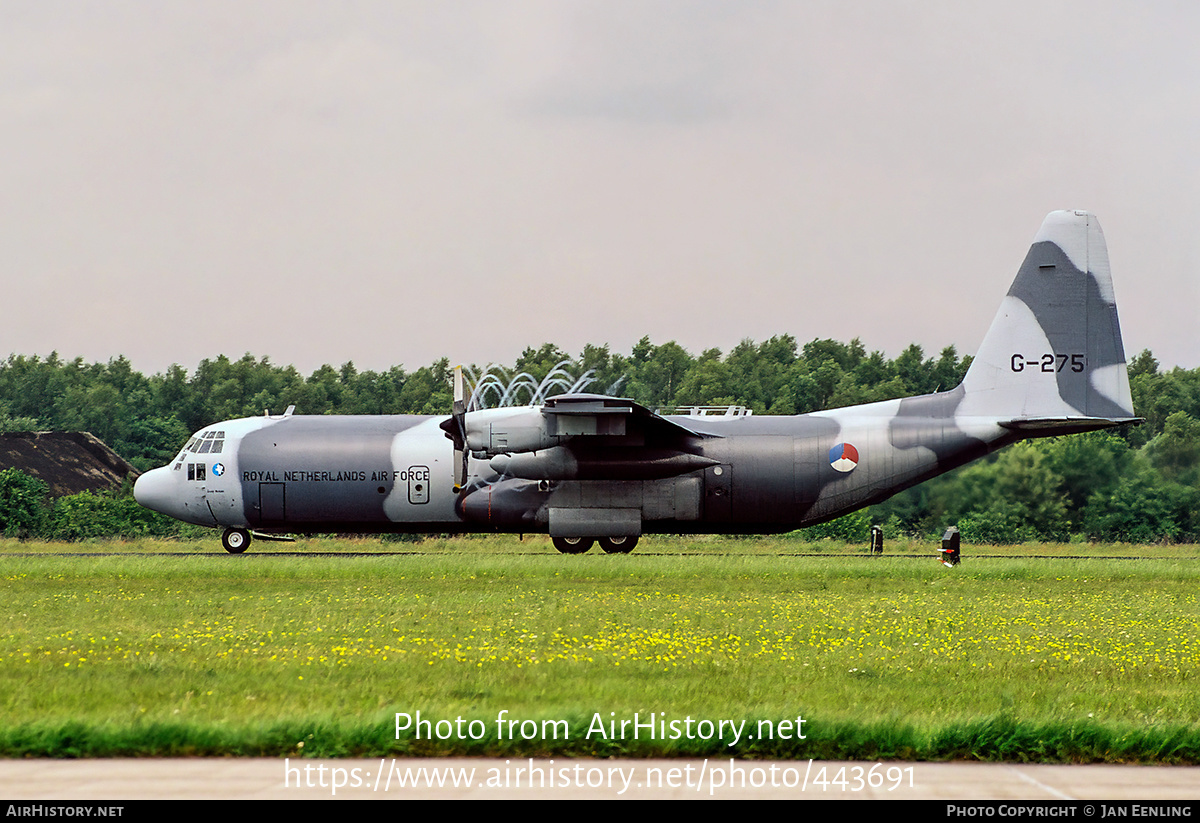 Aircraft Photo of G-275 | Lockheed C-130H-30 Hercules (L-382) | Netherlands - Air Force | AirHistory.net #443691