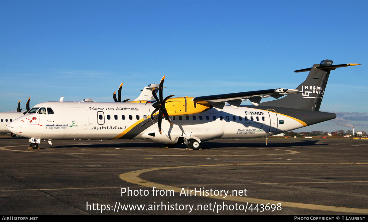 Aircraft Photo of F-WNUF | ATR ATR-72-600 (ATR-72-212A) | Nesma Airlines | AirHistory.net #443698