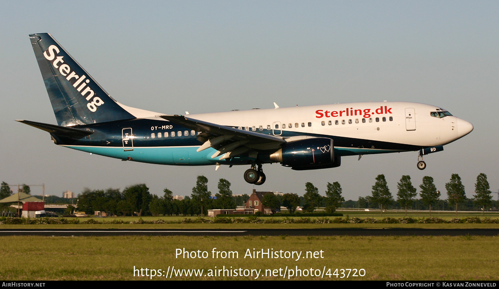 Aircraft Photo of OY-MRD | Boeing 737-7L9 | Sterling Airlines | AirHistory.net #443720