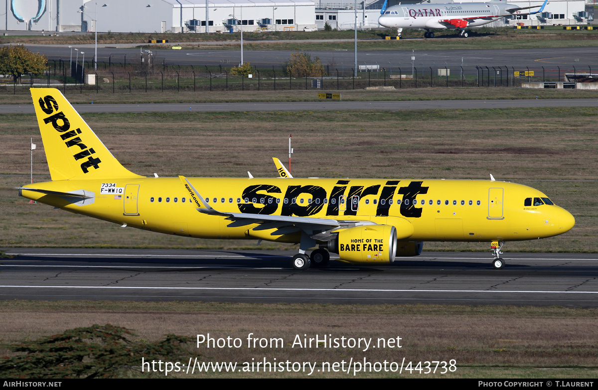 Aircraft Photo of F-WWIQ | Airbus A320-271N | Spirit Airlines | AirHistory.net #443738