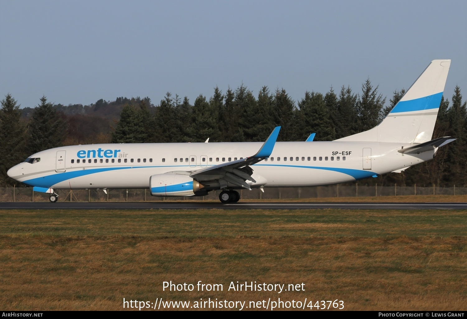 Aircraft Photo of SP-ESF | Boeing 737-8AS | Enter Air | AirHistory.net #443763